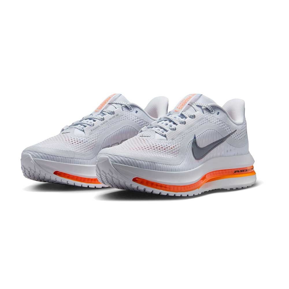 Nike Women's White and Orange Air Max Running Sneakers